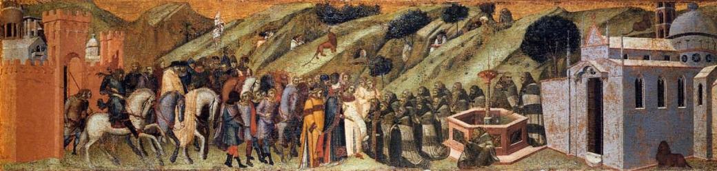 Pietro_Lorenzetti_-_Predella_panel_-_St_Albert_Presents_the_Rule_to_the_Carmelites_-_WGA13542